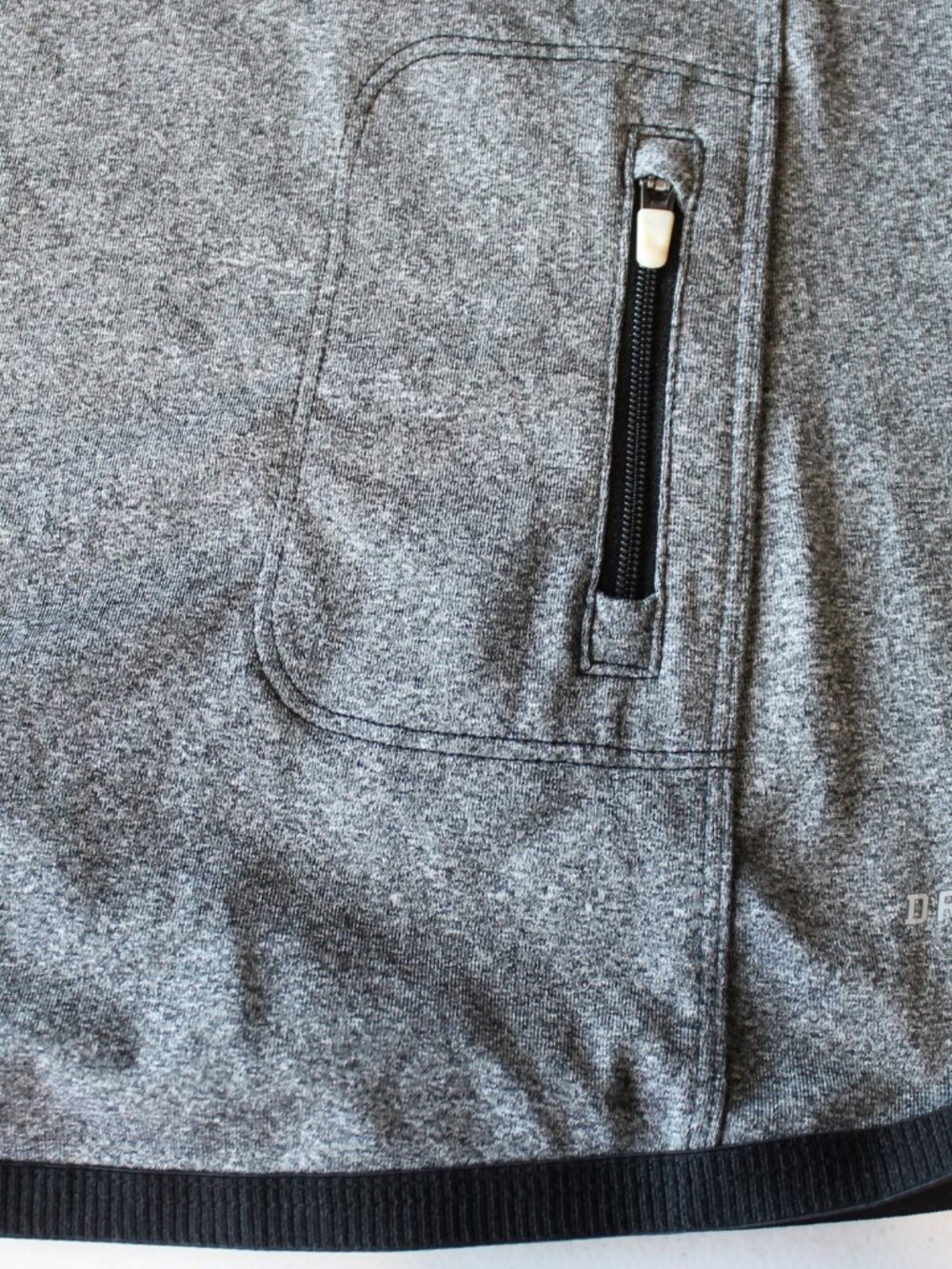 Nike Dri-FIT Heather Gray Full Zip Hooded Training Jacket Size M - Picture 8 of 11
